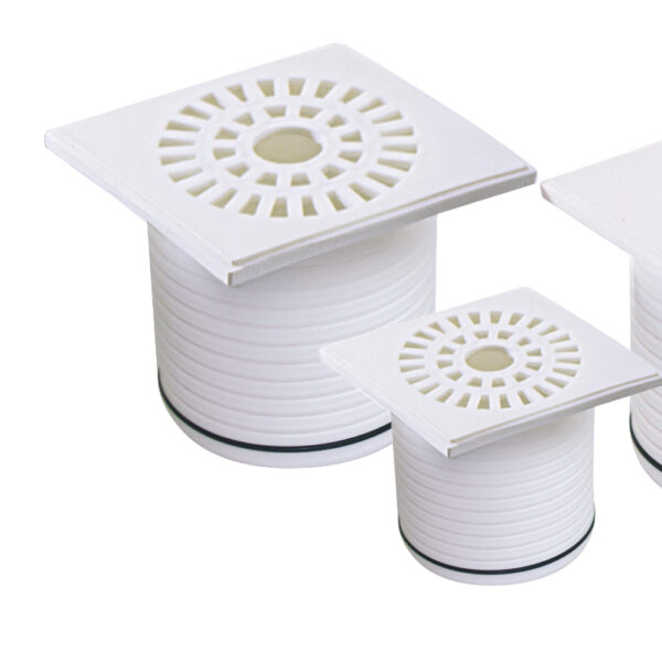 PORTAREJILLA 12 X 12 REJA PLASTICA ACANALADA 105ø  AWADUCT