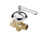 LLAVE GAS 1/2 M-H BRONCE C/CAMP