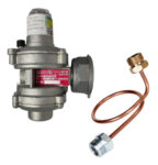 REGULADOR 6 NM3/HORA 2 ETAPAS SALUSTRI CON FLEX 40 CM