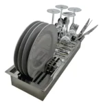 DHIN ESCURRIDOR PLATOS ACERO 48 X 16,5 X 8 - Imagen 2