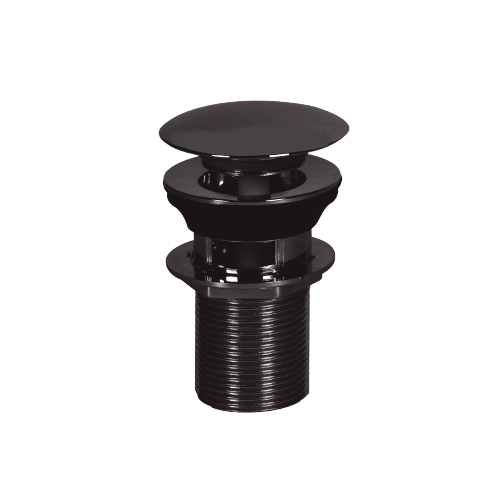 IDEAL SOPAPA NEGRA CLICK CLACK CON DESBORDE PLASTICA