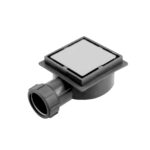 IDEAL ART 12098 DESAGUE CUADRADO ABS Y REJILLA ACERO