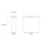 IDEAL ART 92000 DEPOSITO PLAST COLGAR LUJO CHATO BOTON CROMO - Imagen 2