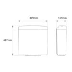 IDEAL ART 90000 DEPOSITO SUMA DOBLE DESC BLANCA APOYO/COLG - Imagen 3