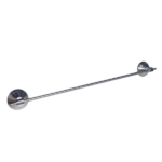 BARRAL TOALLERO ACERO CROMO C/SOPORTE