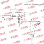 MOZART 7421 VITRA MONOCOMANDO DUCHA C/TRANSF ABS NEGRA - Imagen 2