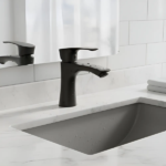 MOZART 7196 OSLO MONOCOMANDO LAVATORIO MEDIANO NEGRA - Imagen 2