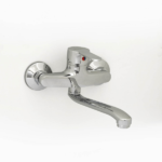 MOZART 9024 MADRID MONOCOMANDO PARED PICO BAJO CROMO