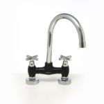 MOZART 7273 PEKIN MEZCLADORA MESADA ABS NEGRA "PICO J" CROMO