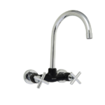 MOZART 7274 PEKIN MEZCLADORA PARED ABS NEGRA "PICO J" CROMO