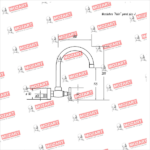 MOZART 7274 PEKIN MEZCLADORA PARED ABS NEGRA "PICO J" CROMO - Imagen 2