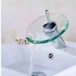 MOZART 9580 CASCADA VIDRIO MONOC. LAVATORIO REDONDA BAJA CR - Imagen 2