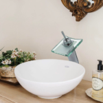 MOZART 9297 CASCADA VIDRIO MONOC. LAVATORIO CUADRADA ALTA CR - Imagen 2