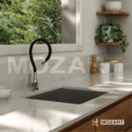 MOZART 8363 SEUL MONOCOMANDO MESADA CROMO C/PICO FLEX COLOR - Imagen 7