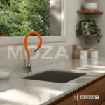 MOZART 8363 SEUL MONOCOMANDO MESADA CROMO C/PICO FLEX COLOR - Imagen 9