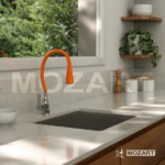 MOZART 8221 SEUL MONOCOMANDO MESADA CROMO C/PICO FLEX COLOR - Imagen 9