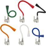 MOZART 8221 SEUL MONOCOMANDO MESADA CROMO C/PICO FLEX COLOR