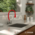 MOZART 9481 SEUL MEZCLADORA MESADA CROMO C/PICO FLEX COLOR - Imagen 5