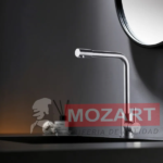 MOZART 7193 TOKIO MONOCOMANDO MESADA "PICO L" ACERO - Imagen 2