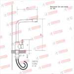MOZART 7193 TOKIO MONOCOMANDO MESADA "PICO L" ACERO - Imagen 3