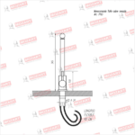 MOZART 7193 TOKIO MONOCOMANDO MESADA "PICO L" ACERO - Imagen 4