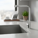 MOZART 7354 TOKIO MONOCOMANDO MESADA "PICO L" CROMO - Imagen 3