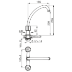 FV RADAL MEZCL. COCINA MESADA - 0413/C7-CR - Imagen 2