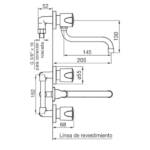 FV PAMPA COCINA PARED EMBUTIR - 0403/B6-CR - Imagen 2