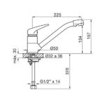 FV ALABAMA MONOC. COCINA MESADA  - 0411.04/27-CR - Imagen 2