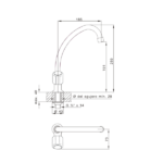 FV CANILLA COCINA MESADA 1 AGUA - 0425/15-CR - Imagen 2