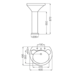 FERRUM LAVATORIO MURANO - LUR3J - Imagen 2