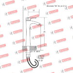 MOZART 7197 OSLO MONOCOMANDO LAVATORIO ALTA NEGRA - Imagen 2