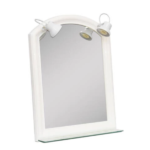 AGUA CLARA ESPEJO ROMA NRO 1 CON LUZ Y REPISA 46 X 65