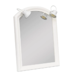 AGUA CLARA ESPEJO ROMA NRO 2 CON LUZ 46 X 65