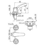 FV PAMPA LAVATORIO - 0207/B6-CR - Imagen 2
