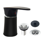 MOZART 7241 DOHA MONOCOMANDO BIDET S/TRASNF ABS NEGRA