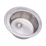 ARIEL PILETA ACERO REDONDA 50 X 18 CM