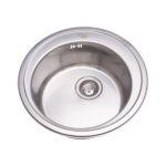 ARIEL PILETA ACERO REDONDA 50 X 18 CM - Imagen 2