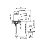 FV ARIZONA MONOC. LAVATORIO - 0181/B1-CR - Imagen 2