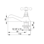FV CANILLA LAVATORIO 1 AG - 0221 - Imagen 2