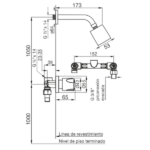 FV PAMPA DUCHA 2 LLAVES EMB - 0109/B6-CR - Imagen 2