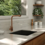 MOZART 7355 TOKIO MONOCOMANDO MESADA "PICO L" COBRE - Imagen 2