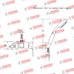 MOZART 7230 DOHA MONOCOMANDO DUCHA S/TRANSF ABS CROMO - Imagen 2