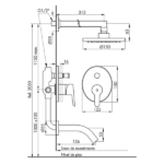 FV PUELO MONOC. DUCHA C/TRANSFERENCIA EMB - 0106/B5 - Imagen 2