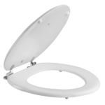 ASIENTO INODORO DERPLA MDF HERRAJE CROMADO