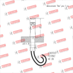 MOZART 7196 OSLO MONOCOMANDO LAVATORIO MEDIANO NEGRA - Imagen 3