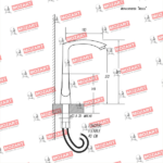 MOZART 7118 MOSCU MONOCOMANDO MESADA PICO "L" CROMO - Imagen 3