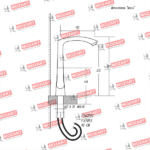 MOZART 7117 MOSCU MONOCOMANDO MESADA PICO "L" NEGRO - Imagen 3