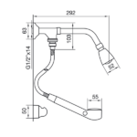 FV DUCHA MATIC CON DUCHADOR Y FIJA 1,75 MTS - 0119 - Imagen 2