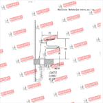 MOZART 7921 MANHATTAN MONOCOMANDO LAVATORIO BAJA NEGRA - Imagen 2